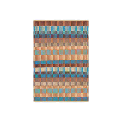 Finarte Orion Matta 170x240 cm, Brun/Beige/Turkos
