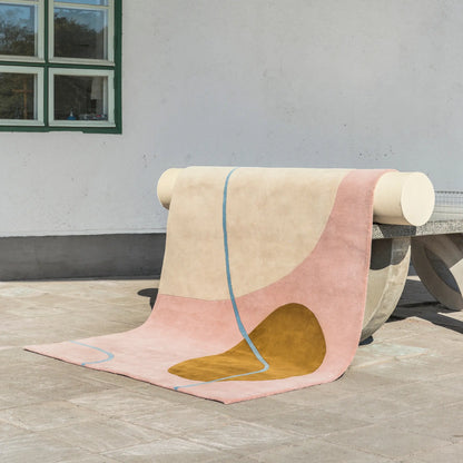 Finarte Ruukku Matta 200x300 cm, Rosa/Beige