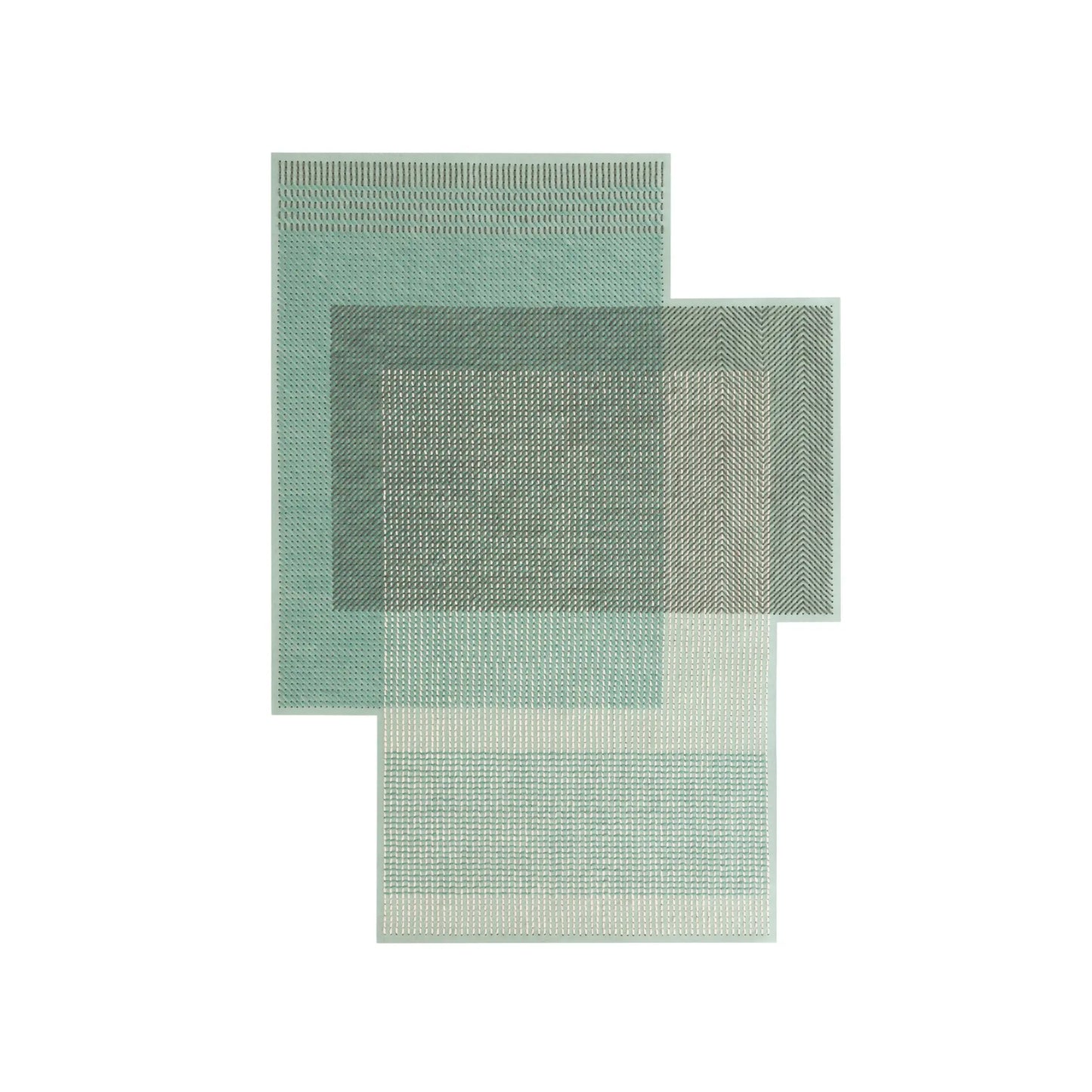 GAN Canevas Geo Matta 170x240 cm, Grön