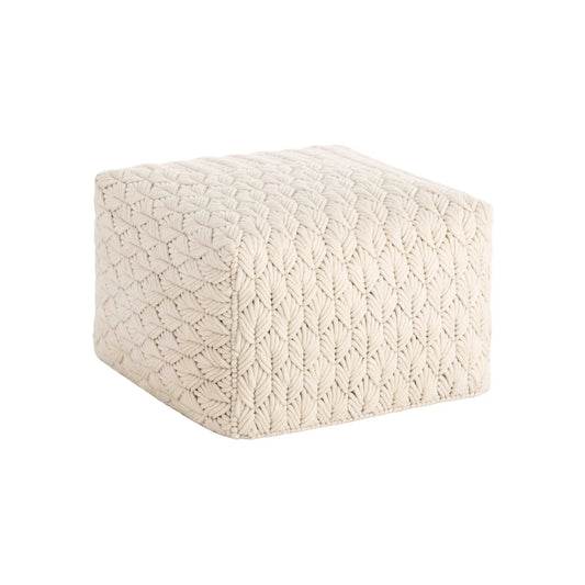 GAN Chaddar Puff 61x61x37h cm, Vit