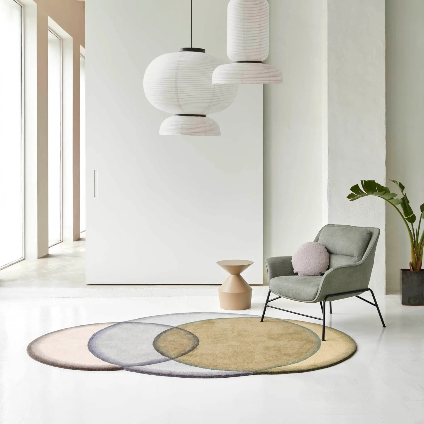 GAN Crystal Matta 190x260 cm, Neutral