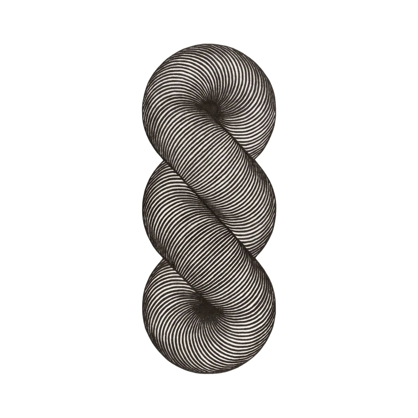 GAN Giro Matta 132x324 cm, B&W