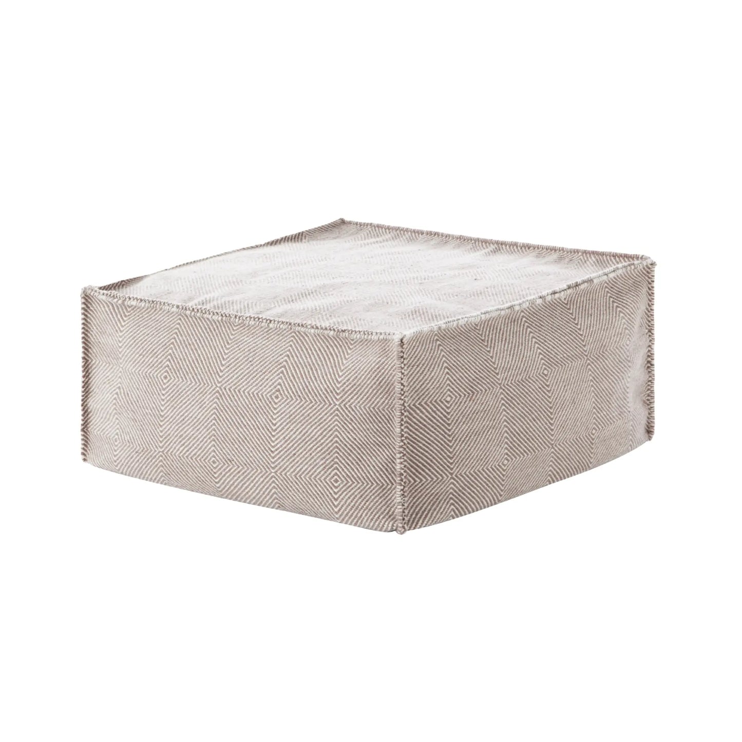 GAN Sail Square Puff 75x75x35h, Taupe