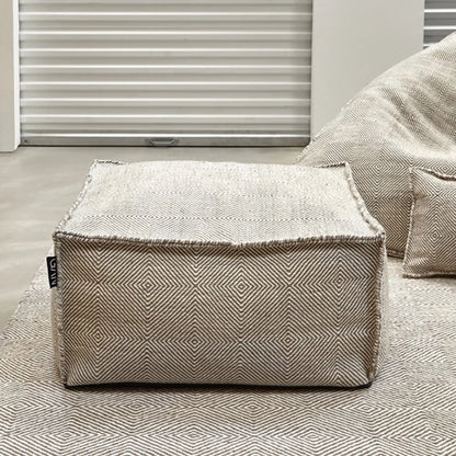 GAN Sail Square Puff 75x75x35h, Taupe