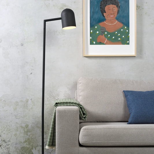 it's about RoMi Marseille Golvlampa, Svart