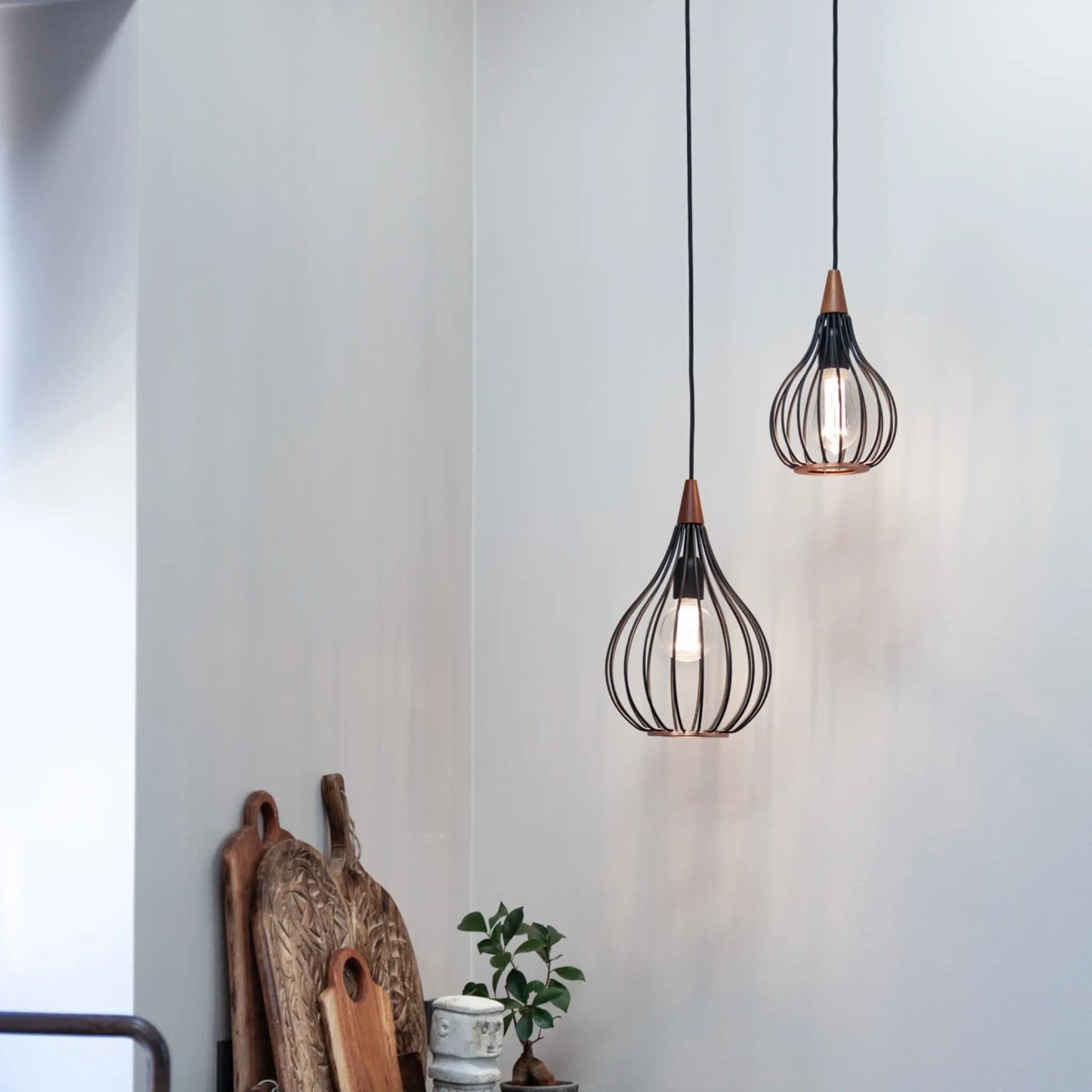Halo Design Drops Taklampa Ø30 cm, Svart