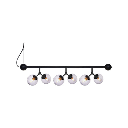 Halo Design Atom Taklampa, Smoke/Svart