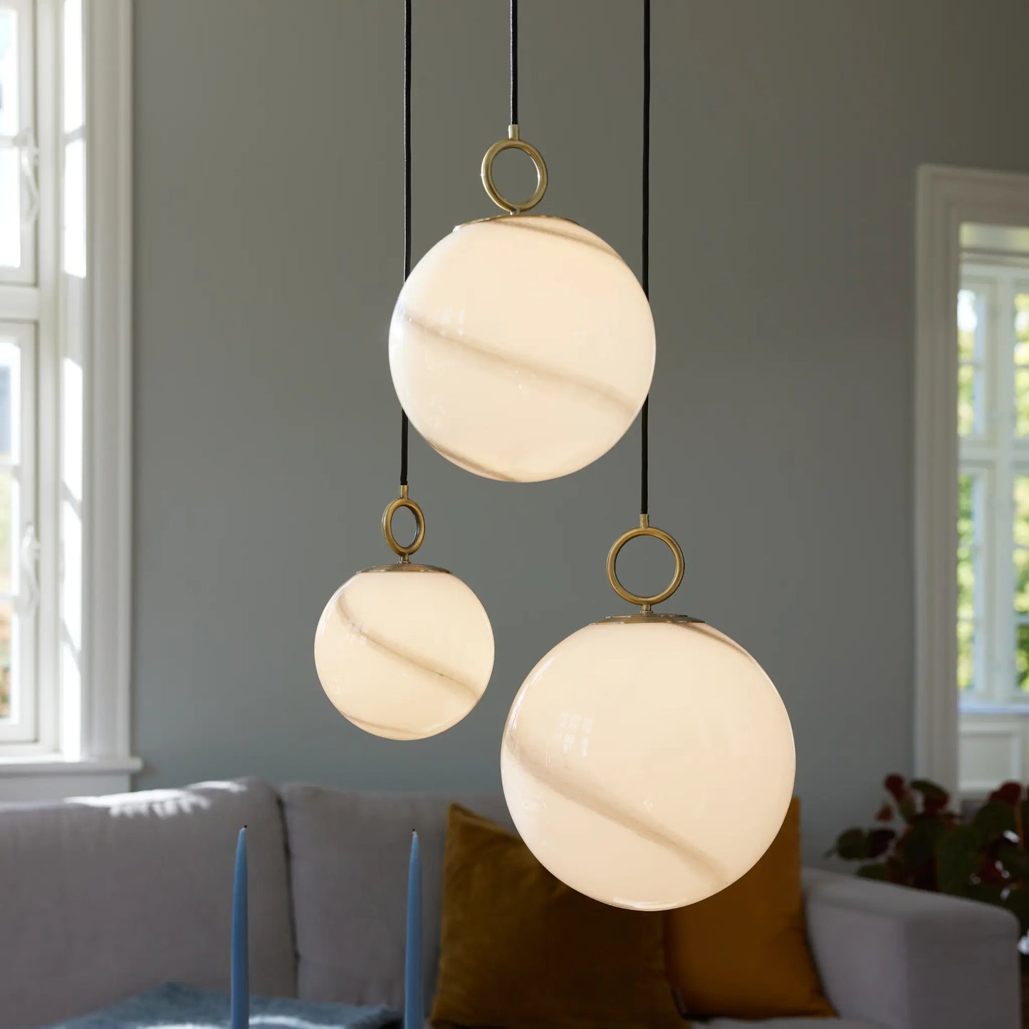 Halo Design Stockholm Taklampa Ø25 cm Marble Grey