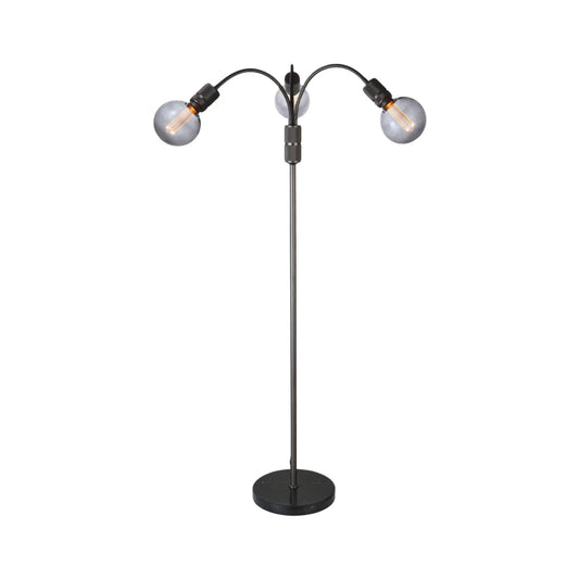Halo Design Halo Golvlampa 3 Ljuskällor, Gun Black