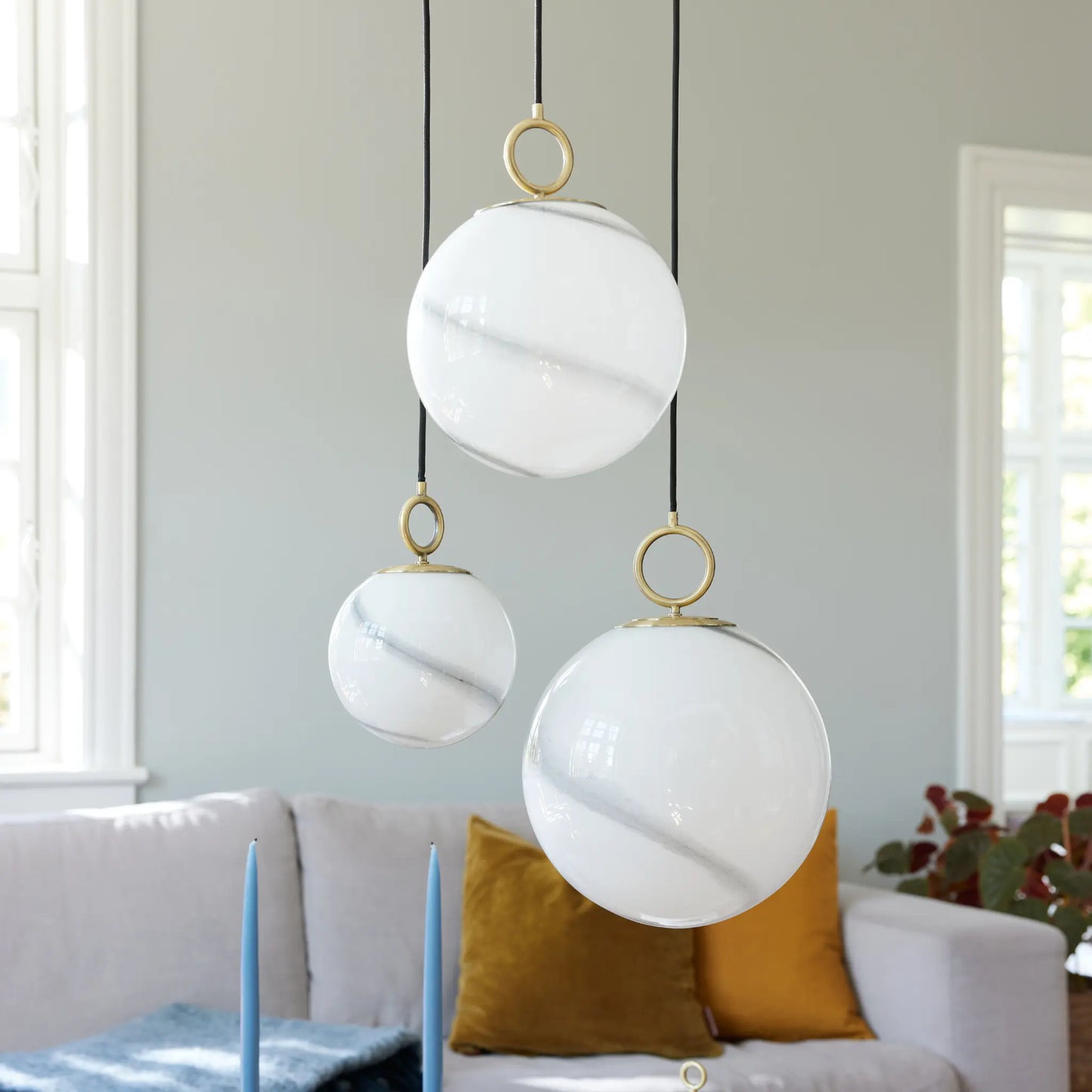 Halo Design Stockholm Taklampa Ø25 cm Marble Grey