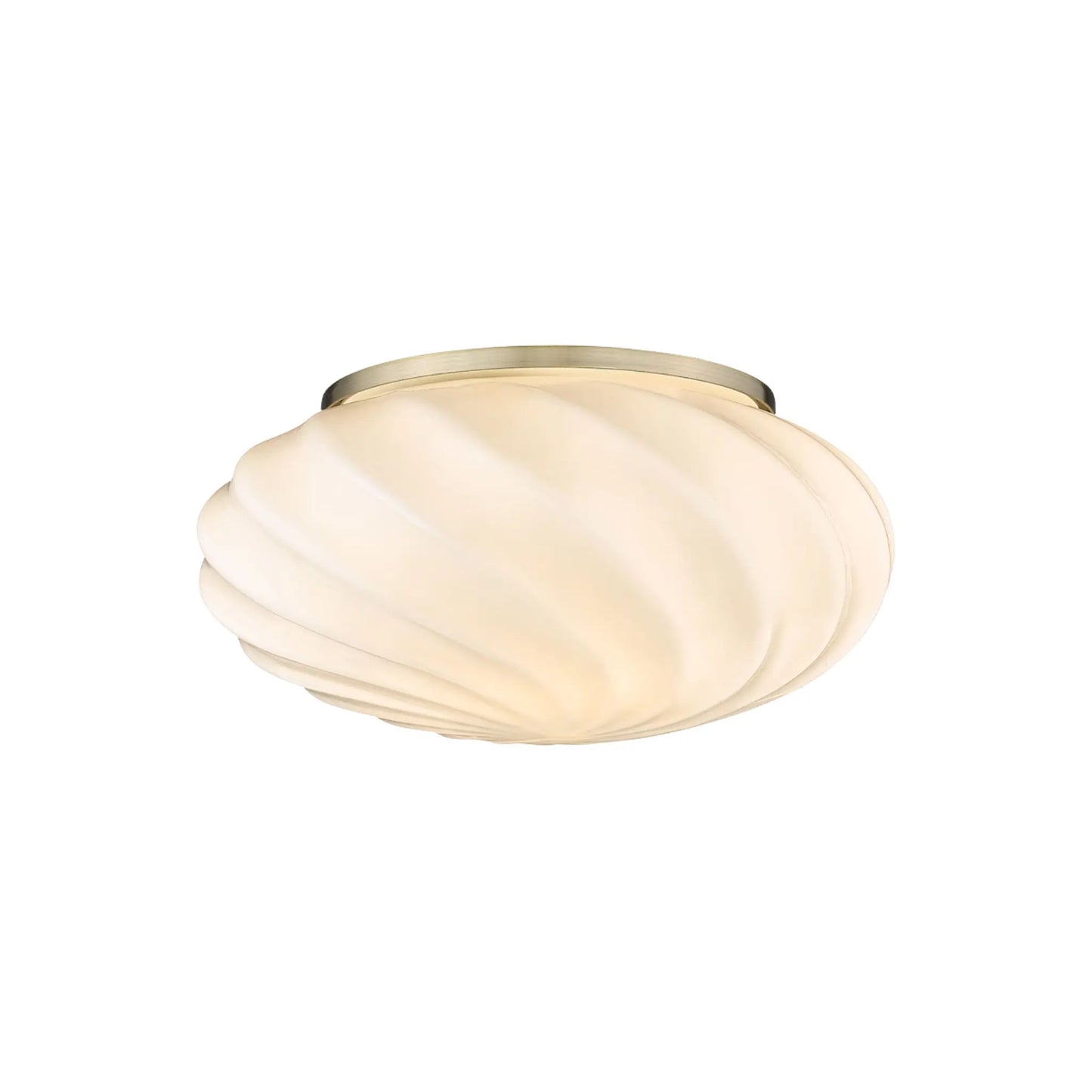 Halo Design Twist Vägg-/Taklampa Ø25 cm, Opal/Antikmässing