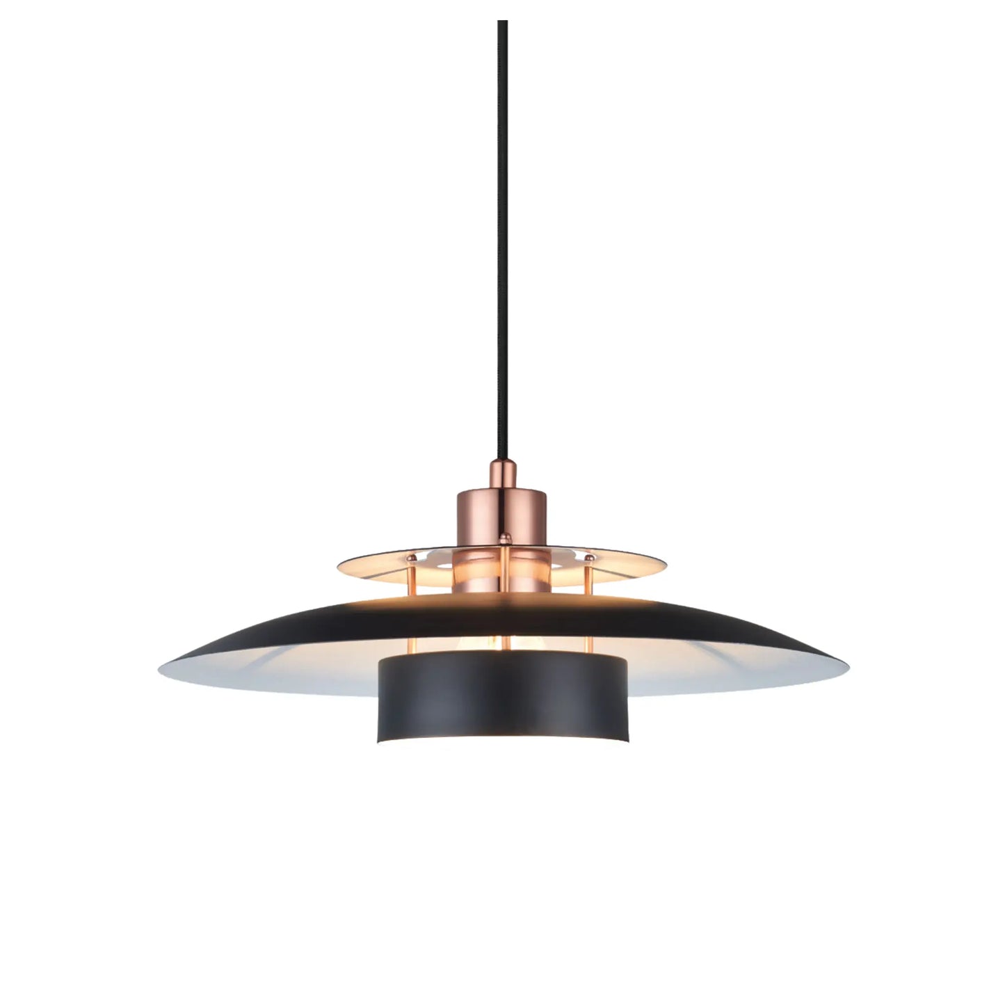 Halo Design Sørup Taklampa Ø40 cm, Svart/Koppar