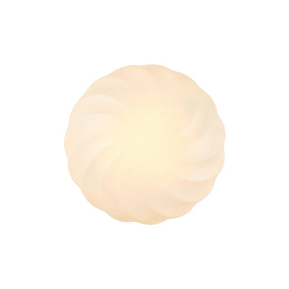 Halo Design Twist Vägg-/Taklampa Ø35 cm, Opal/Antikmässing