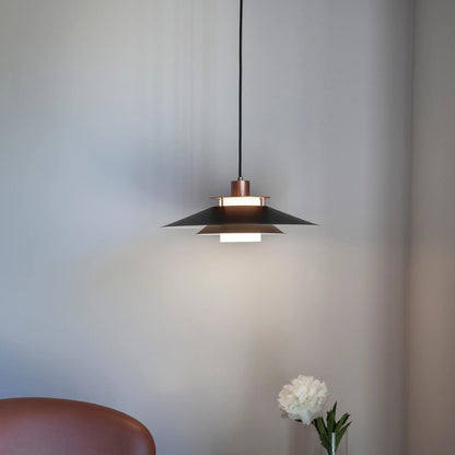Halo Design Rivoli Taklampa Ø40 cm, Svart/Koppar