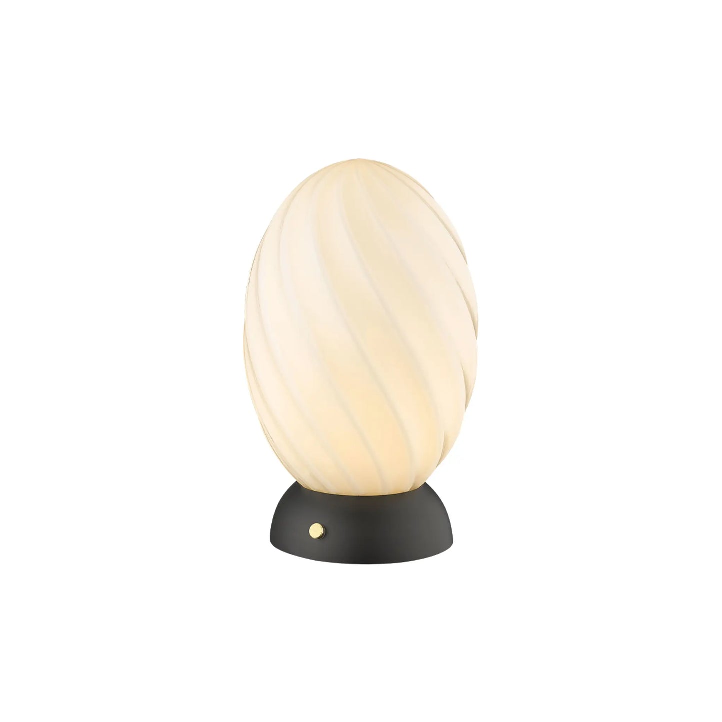 Halo Design Twist Bordslampa Egg Ø15 cm, Opal/Svart