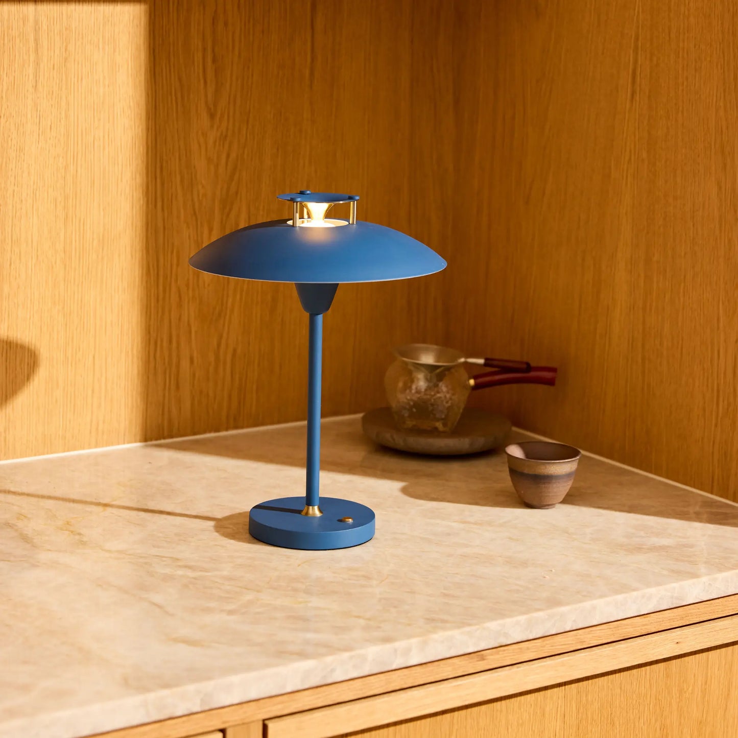Halo Design Stepp 1-2-3 Portabel Bordslampa, Blue