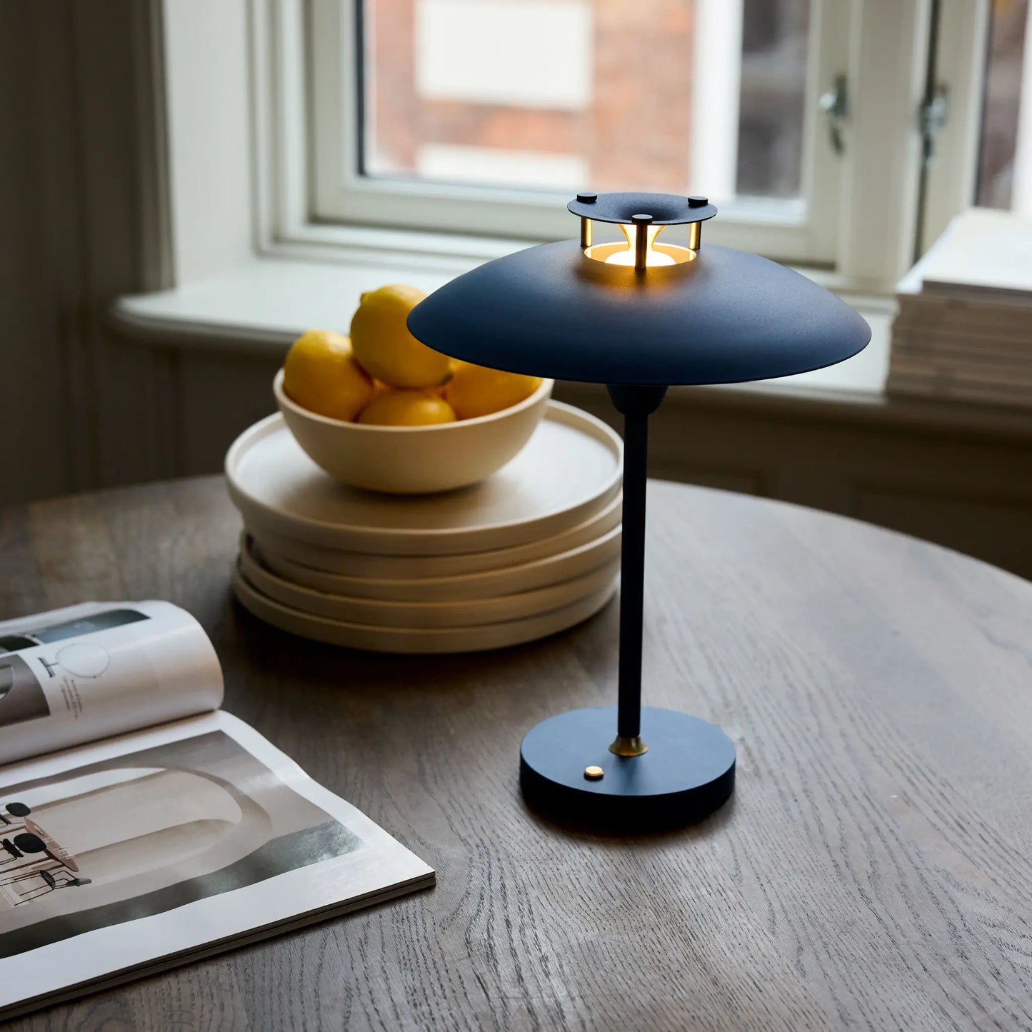 Halo Design Stepp 1-2-3 Portabel Bordslampa, Blue