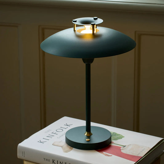 Halo Design Stepp 1-2-3 Portabel Bordslampa, Dark Green