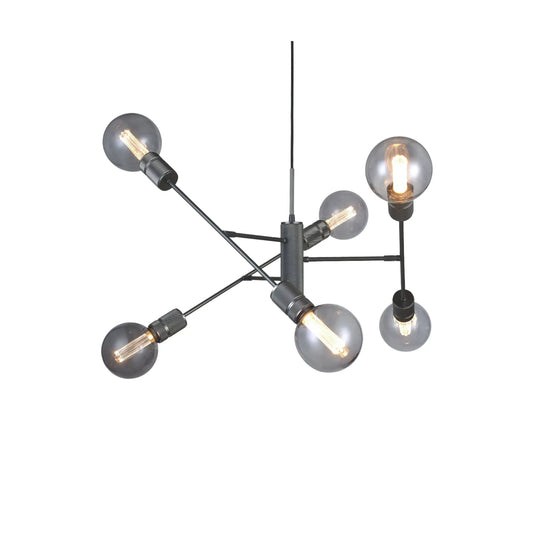Halo Design Halo Taklampa 6 Ljuskällor Ø75 cm, Gun Black