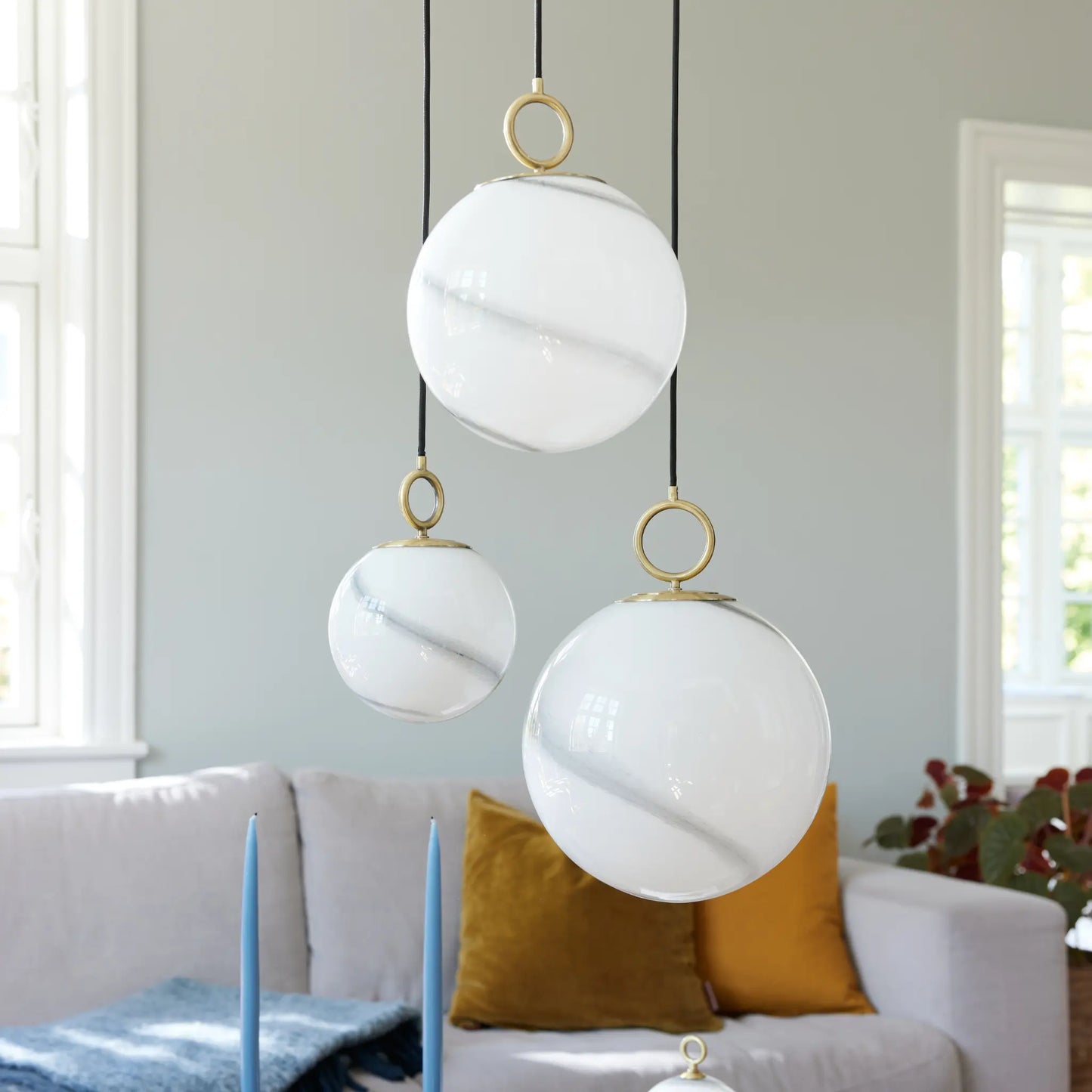 Halo Design Stockholm Taklampa Ø18 cm Marble Grey