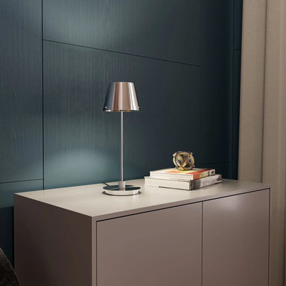 Herstal Gil il Grande Bordslampa, Krom