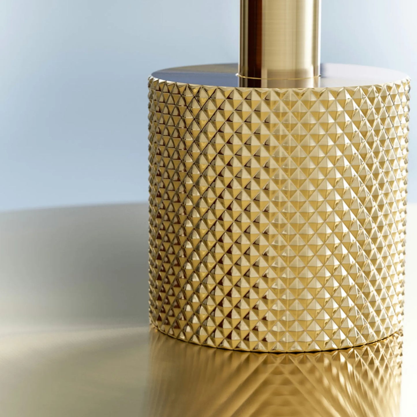 Herstal Gil il Grande Bordslampa, Satin brass/Opal glas