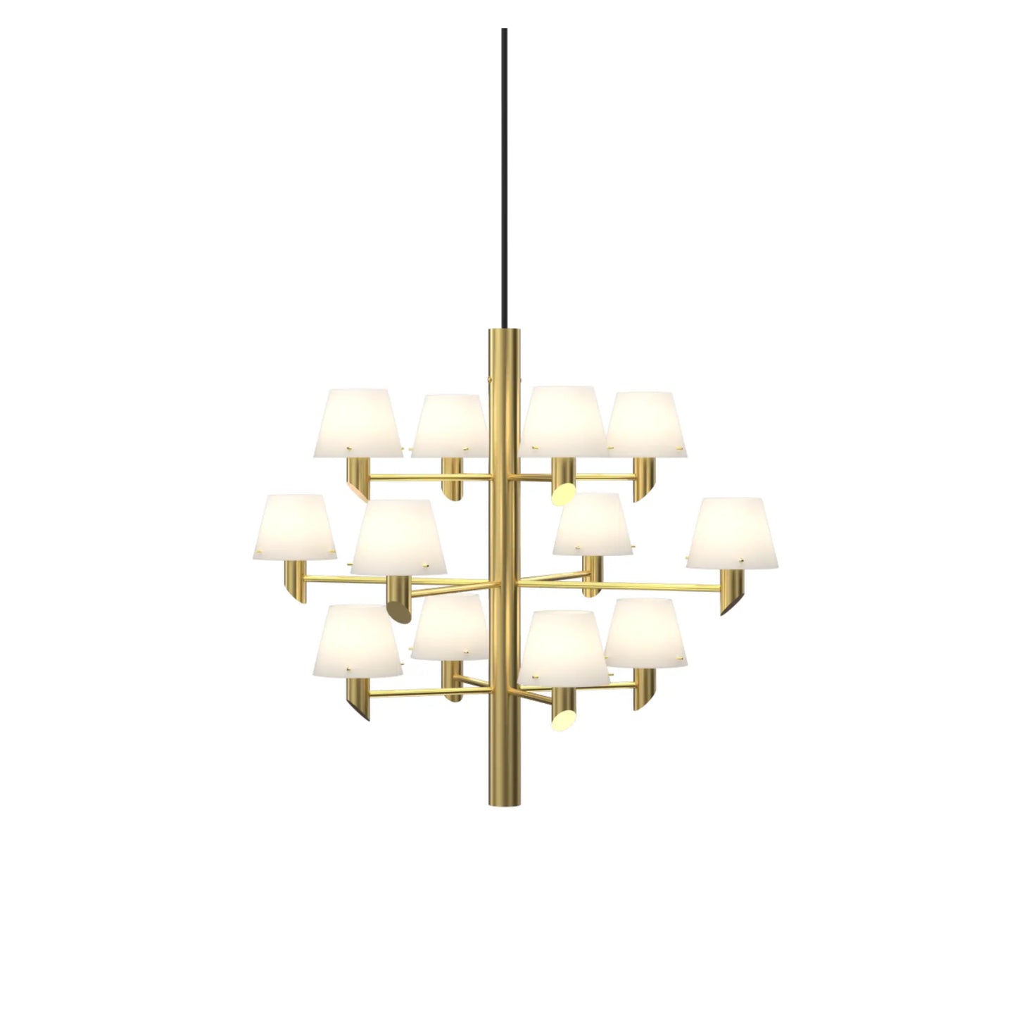 Herstal Gil Krona 12, Satin brass/Opal glas