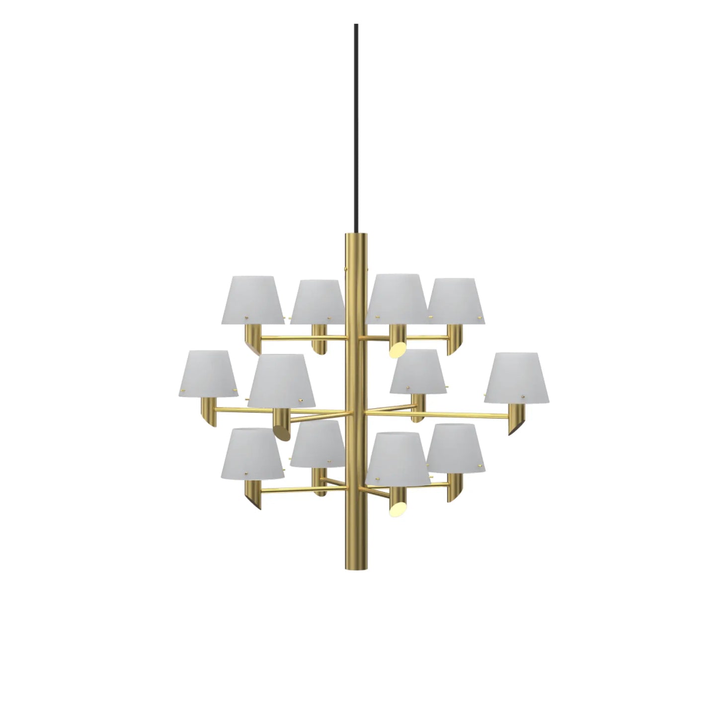 Herstal Gil Krona 12, Satin brass/Opal glas