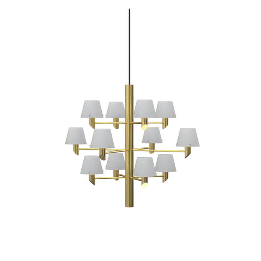 Herstal Gil Krona 12, Satin brass/Opal glas