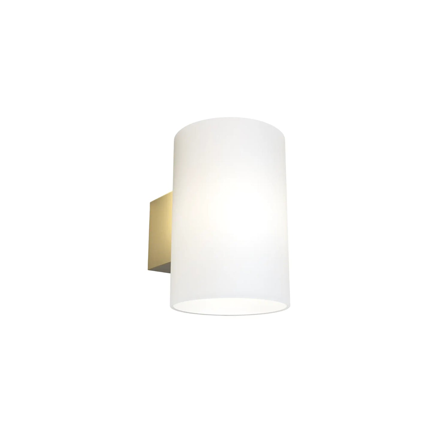 Herstal Evoke Vägglampa L, Satin brass/Opal glas