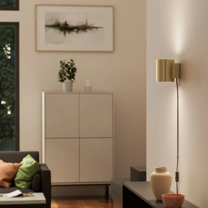 Herstal Evoke Vägglampa S, Satin brass