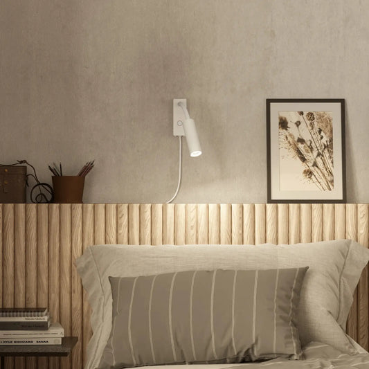 Herstal Pipeline Vägglampa Flex, Mattvit
