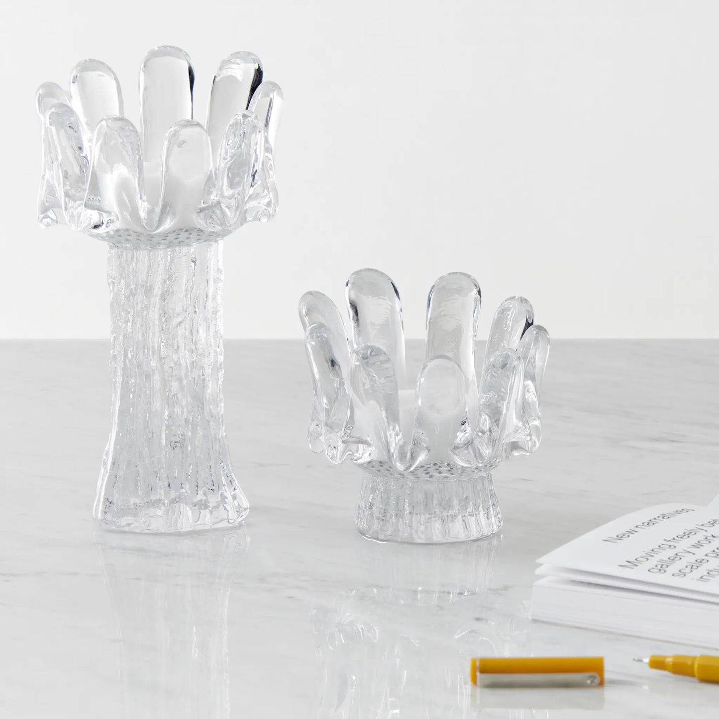 Kosta Boda Sunflower Ljuslykta 18 cm, Klar