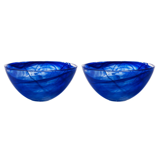 Kosta Boda Contrast Skål 2-Pack 35 cm, Blå