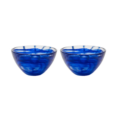Kosta Boda Contrast Skål 2-Pack 16 cm, Blå