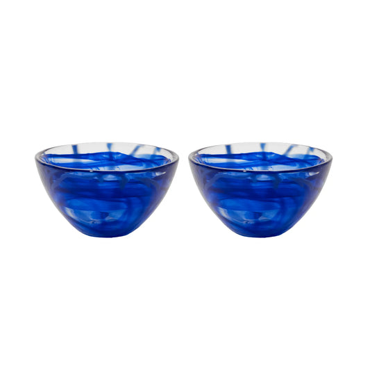 Kosta Boda Contrast Skål 2-Pack 16 cm, Blå