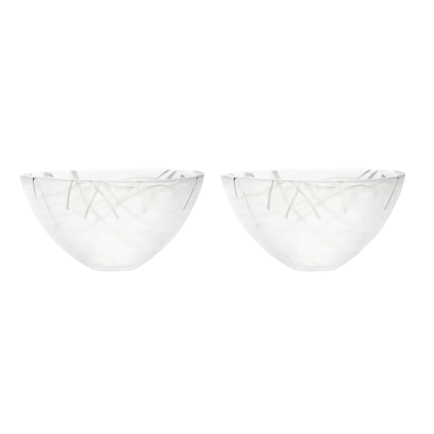 Kosta Boda Contrast Skål 2-Pack 23 cm, Vit