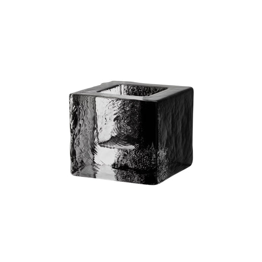 Kosta Boda Brick Ljuslykta 7,5 cm, Svart