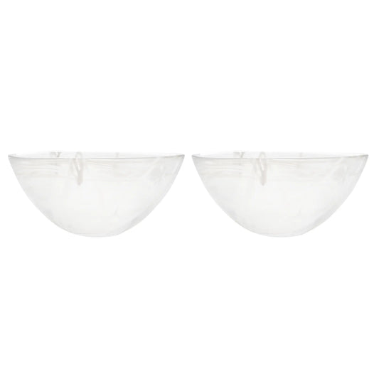 Kosta Boda Contrast Skål 2-Pack 35 cm, Vit