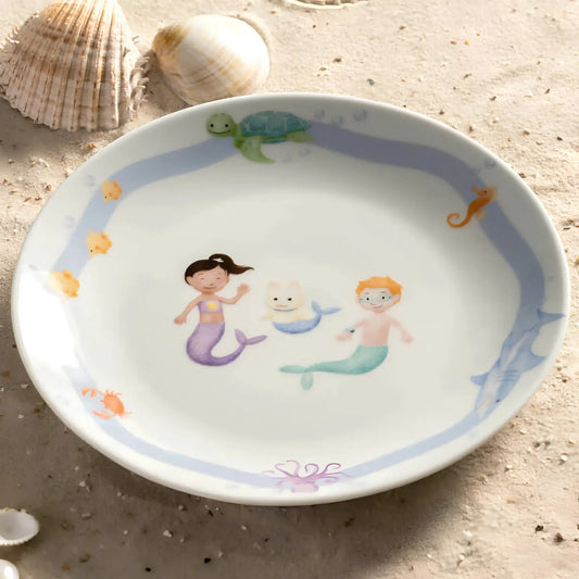 Leonardo Bambini Avventura Barnservis 3 Delar, Sea