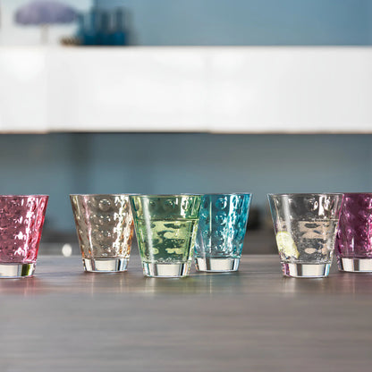 Leonardo Optic Wh Dricksglas 22 cl Flerfärgade 6-pack
