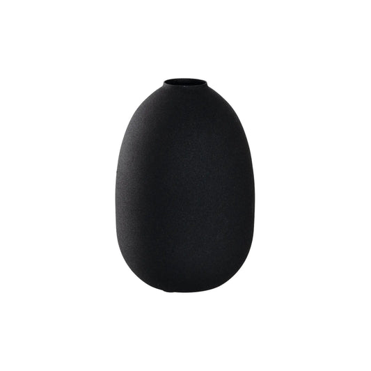 Leonardo Vas 19 cm Metall, Svart