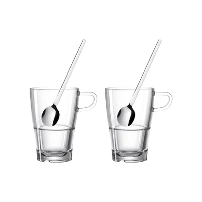 Leonardo Senso Kaffeset med Sked 350 ml 2-pack