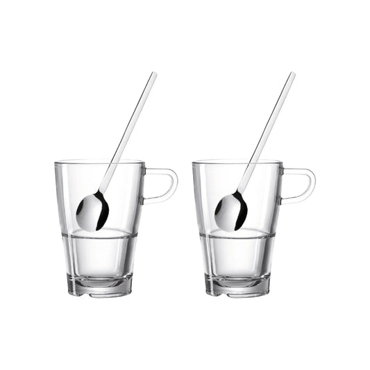 Leonardo Senso Kaffeset med Sked 350 ml 2-pack
