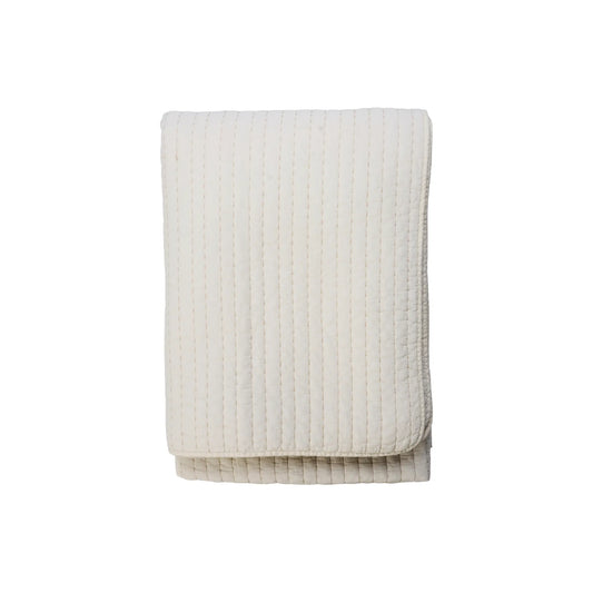 Madam Stoltz Quiltat Sängöverkast, Ivory/beige