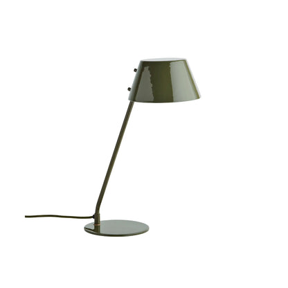 Madam Stoltz Enamel Bordslampa, Mörkgrön
