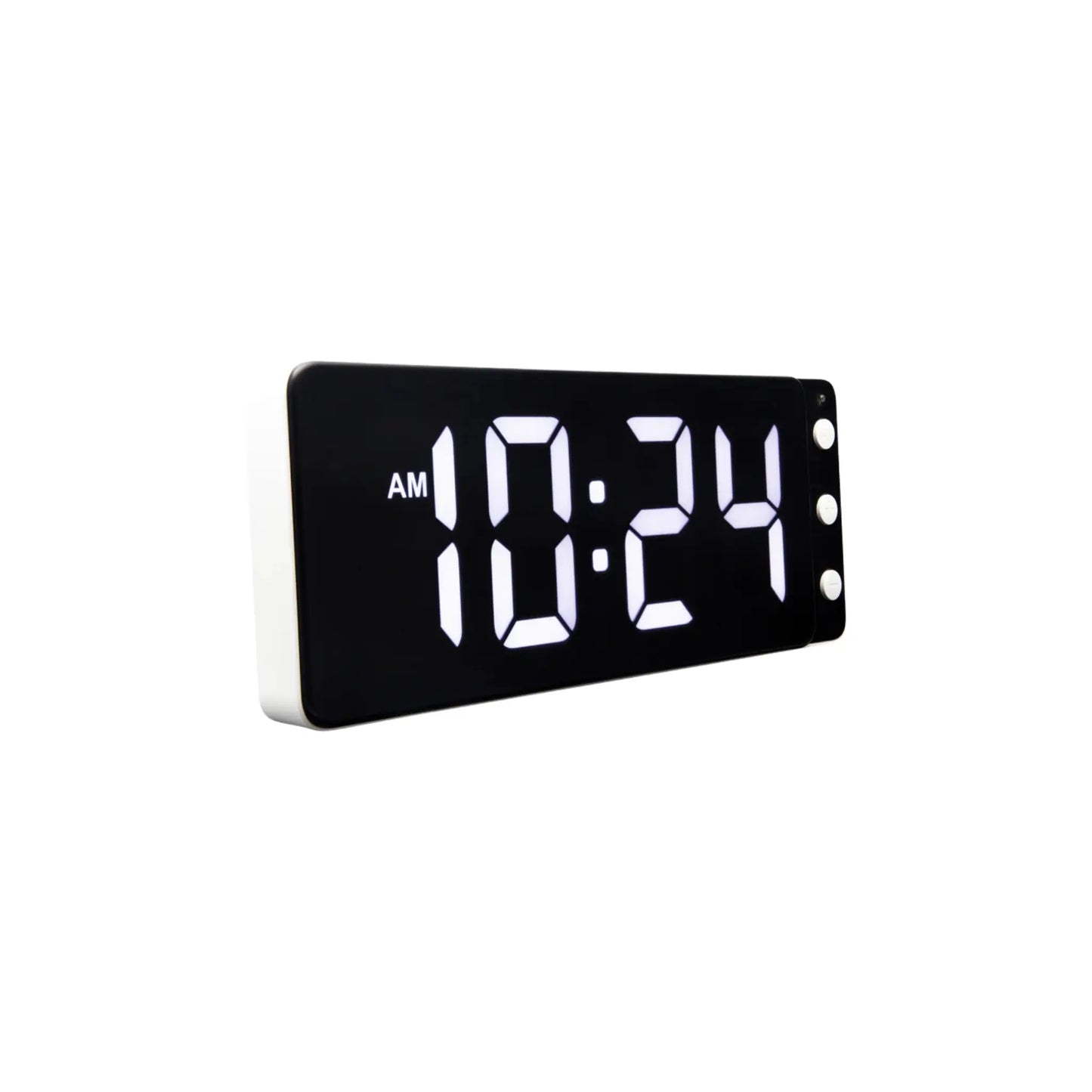 NeXtime Digital Väggklocka/Bordsklocka 27 cm, Svart/Vit