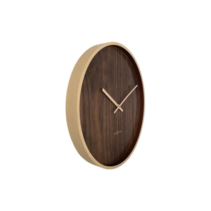 NeXtime Oslo L Väggklocka 50 cm, Brun