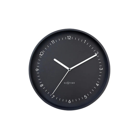NeXtime Berlin Väggklocka Ø30 cm, Svart