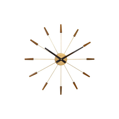 NeXtime Plug Inn Väggklocka 58 cm, Brons